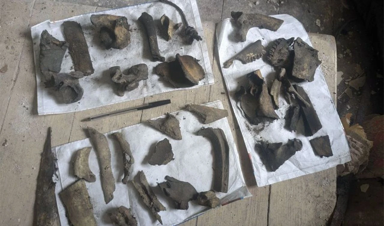 Evinin duvarlarında beklenmedik bir şey buldu! Polis oturma odasını mühürledi