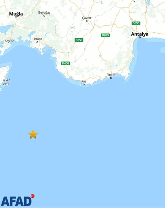 Son dakika | Antalya'da korkutan deprem! 4.7 ile sallandı - 1. Resim