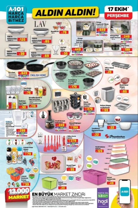 A101 17 Ekim aktüel kataloğunda tekli yataklı koltuk, benzinli jeneratör, termostatlı fırın, filtreli su arıtma cihazı, waffle makinesi ve stand mikser yer alıyor