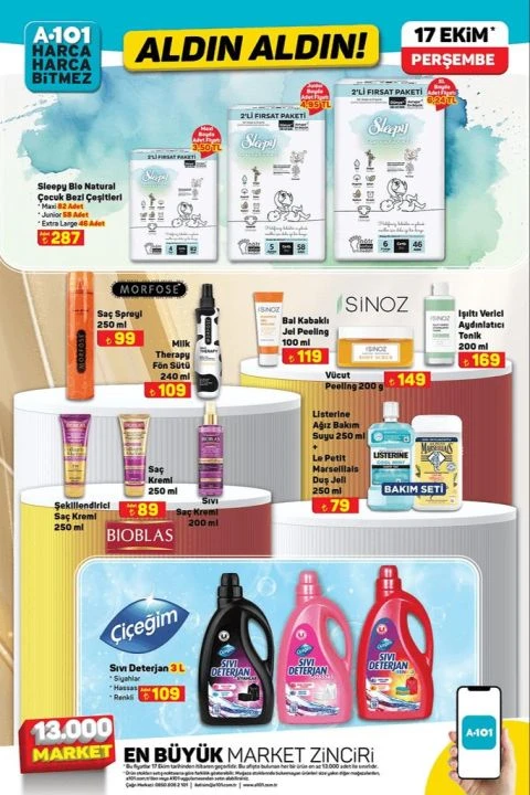 A101 17 Ekim aktüel kataloğunda tekli yataklı koltuk, benzinli jeneratör, termostatlı fırın, filtreli su arıtma cihazı, waffle makinesi ve stand mikser yer alıyor