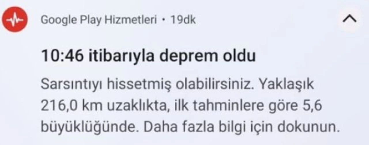 Malatya depremi öncesinde Deprem Ağı uygulamasında "5.6 şiddetinde sarsıntı" bildirimi geldi - 1. Resim