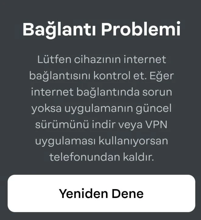 Papara mobil uygulamasında güncellemeden dolayı erişim sorunları yaşanmıştı