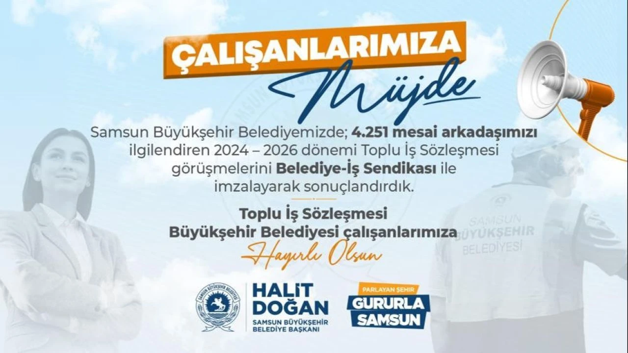 Samsun'da çalışanlara yüzde 27 zam: En düşük işçi maaşı 45 bin TL oldu - 7. Resim