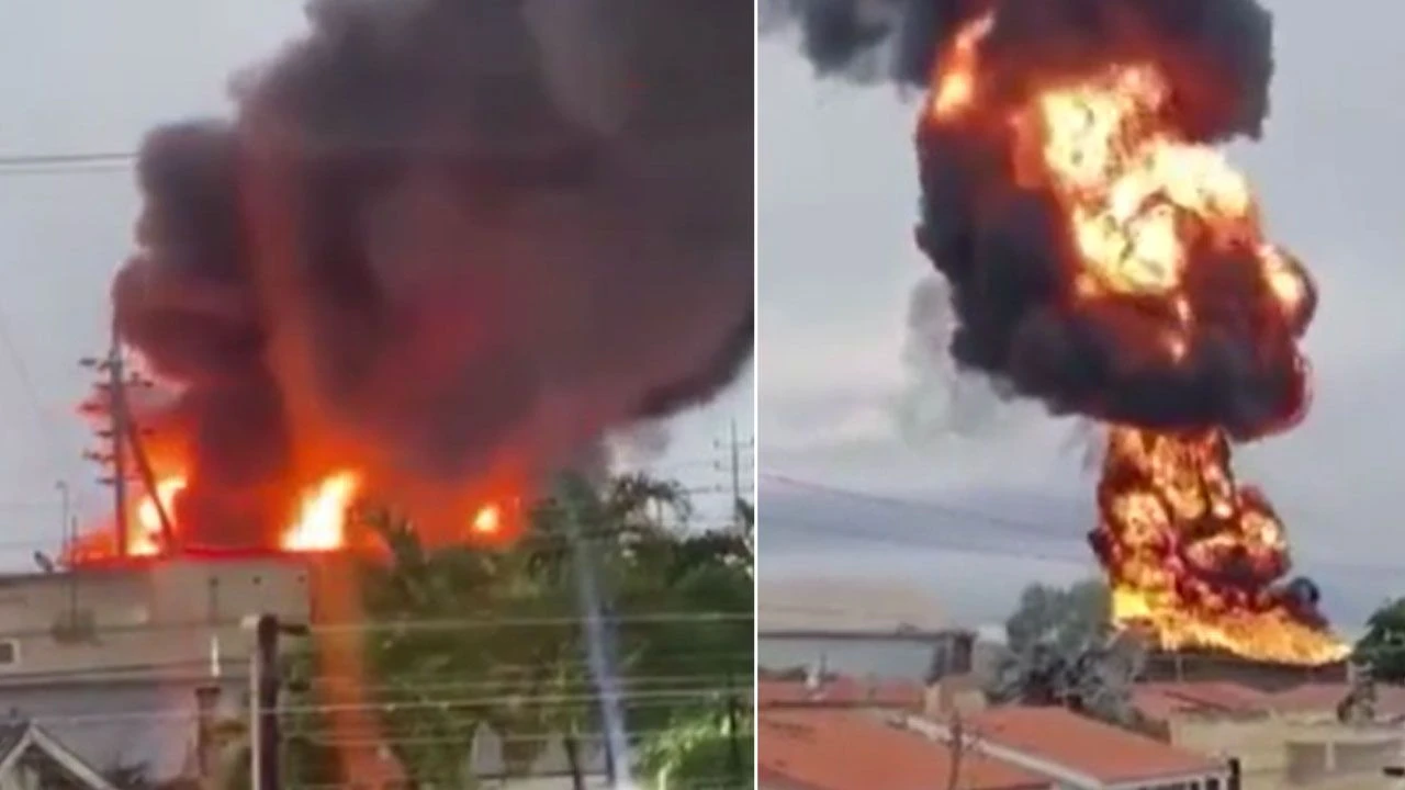 Venezuela’da petrol terminalinde yangın: Çok sayıda yaralı var - 1. Resim