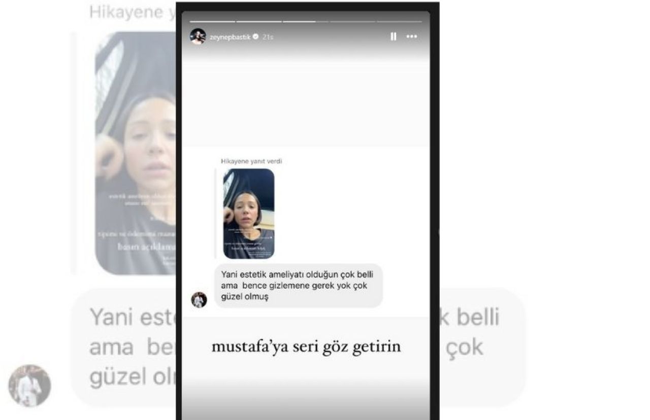 Zeynep Bastık estetik yaptırdığı haberlerine sitem etti! Video paylaştı ama inandıramadı - 1. Resim