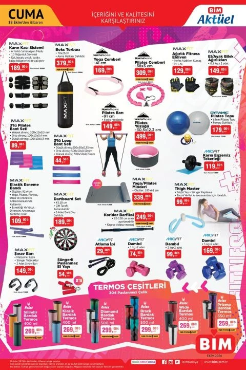 Bim 18 Ekim aktüel kataloğunda HP Gaming laptop, PS4 oyun konsolu, ses/görüntü aktarım cihazı, smoothie blender ve termos bardaklar yer alıyor - 4. Resim