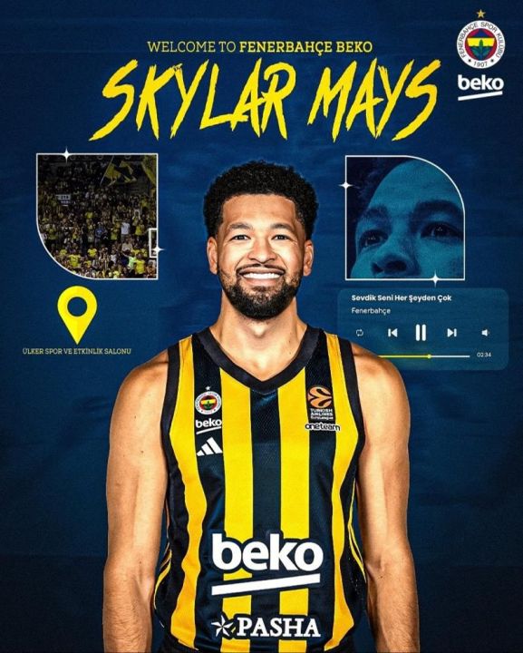 Fenerbahçe Beko, Skylar Mays'ı kadrosuna kattı - 1. Resim