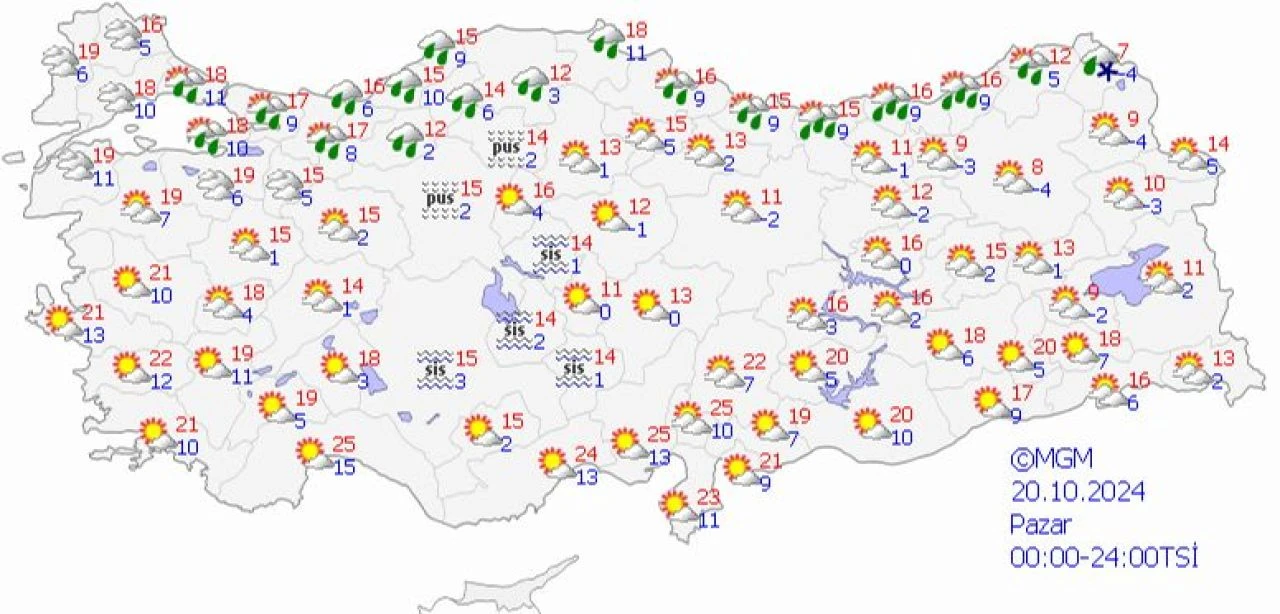 Meteoroloji İstanbul, Ankara, İzmir'de hafta sonu hava durumu tahminini duyurdu (19-20 Ekim) - 2. Resim