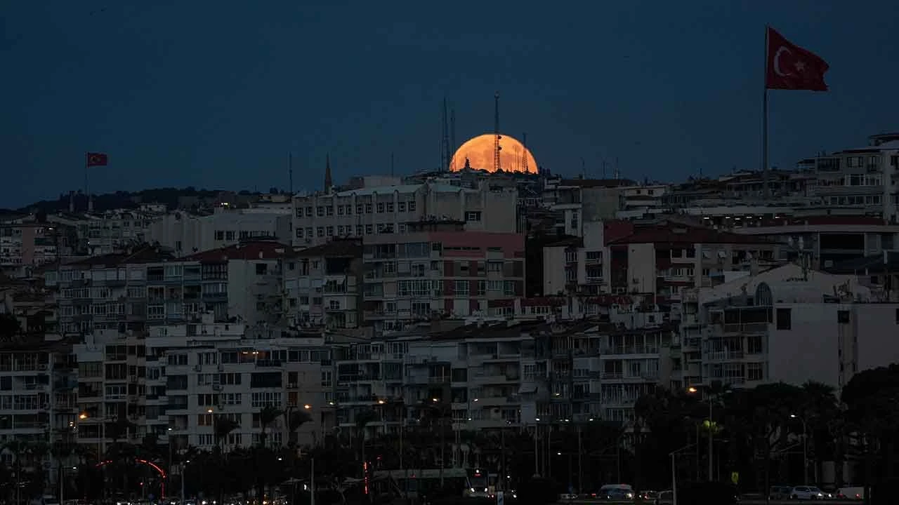 Yılın en dikkat çekici görüntüsü! Avcı ayı görsel şölen oluşturdu
