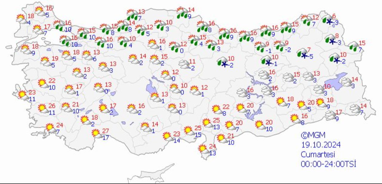 Meteoroloji'den hafta sonu uyarısı: İstanbul dahil birçok ilde yağış var! İşte 19 Ekim 2024 il il hava durumu - 3. Resim