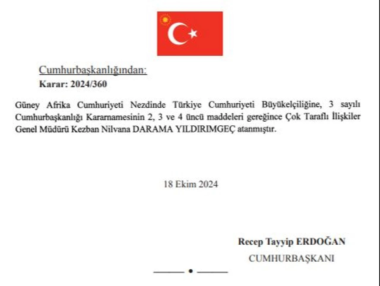 Son dakika | 4 ülkeye yeni büyükelçi atandı! Karar Resmi Gazete'de yayımlandı - 2. Resim