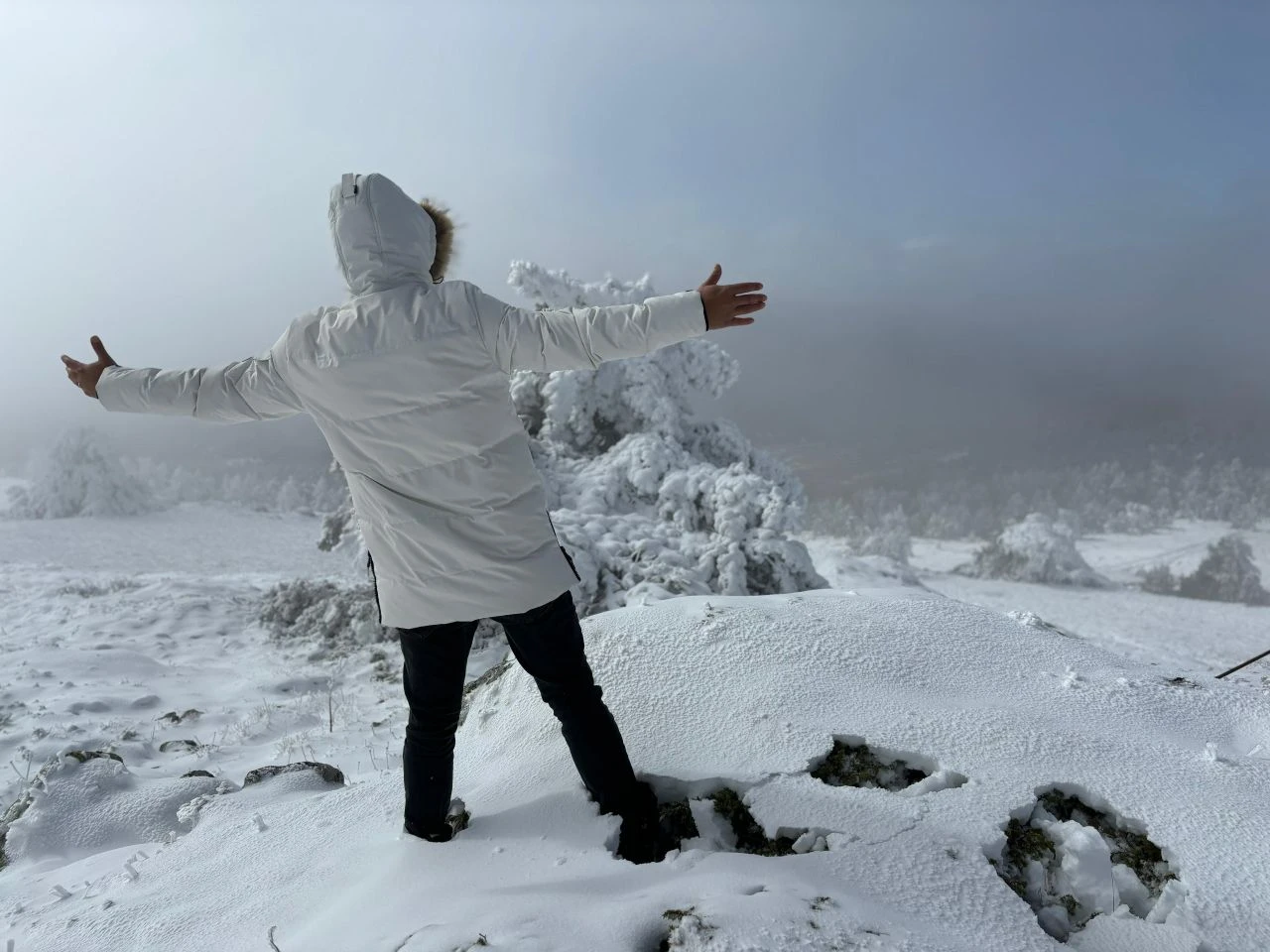 Kar yağışı başladı, göz gözü görmüyor! - 2. Resim