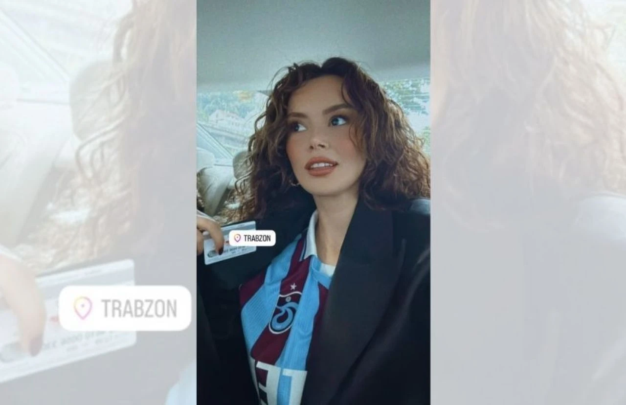 Oyuncu Seray Kaya'dan Trabzonspor'a destek! Formayı giydi, maça koştu - 2. Resim