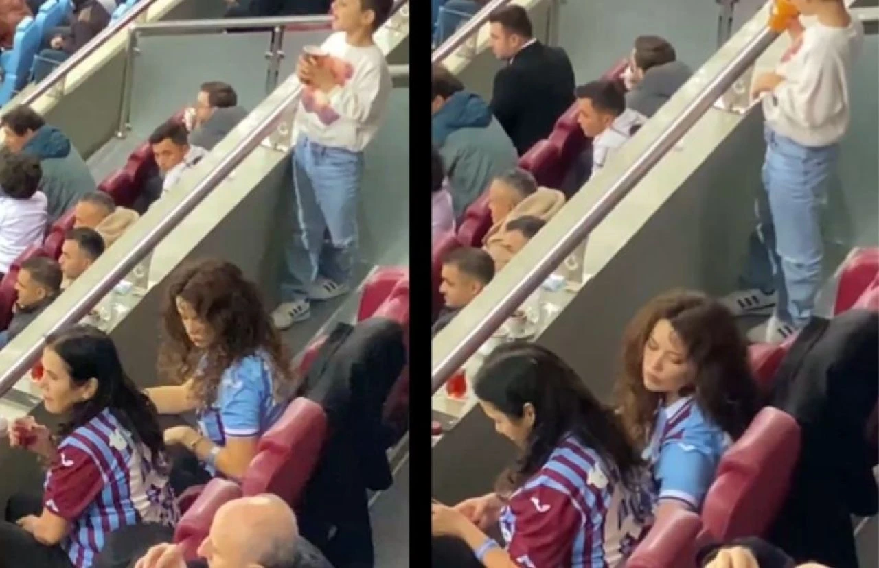 Oyuncu Seray Kaya'dan Trabzonspor'a destek! Formayı giydi, maça koştu - 1. Resim