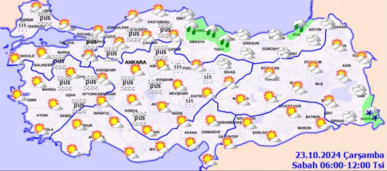 Meteoroloji 23 Ekim Hava durumu raporunu yayımladı! 3 bölge için yağış uyarısı yaptı! - 2. Resim