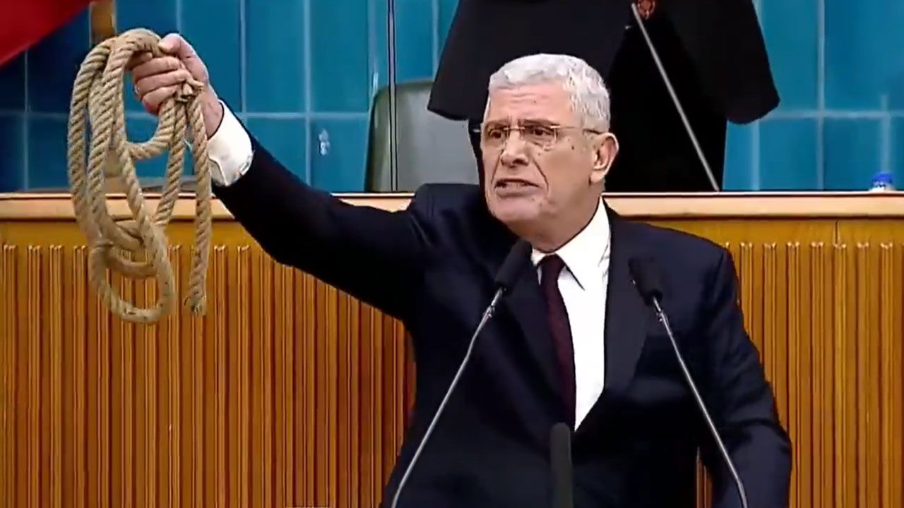 Müsavat Dervişoğlu'ndan Devlet Bahçeli'ye çok sert Abdullah Öcalan tepkisi! Kürsüden ip fırlattı: Al bu ipi başının ucuna as - 1. Resim