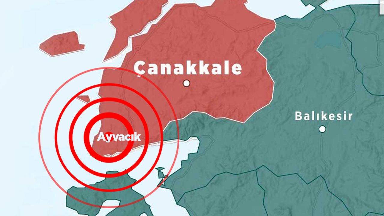 Son dakika... Çanakkale deprem ile sarsıldı! Kandilli Rasathanesi&#039;nden açıklama geldi