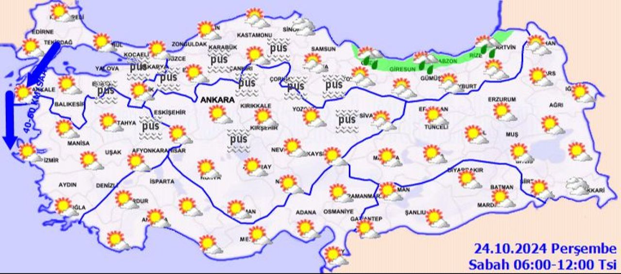 Meteoroloji saat verdi: İstanbul dahil birçok ilde sağanak var! İşte 24 Ekim 2024 il il hava durumu - 1. Resim