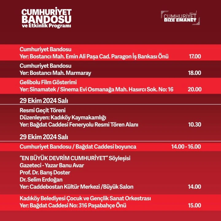 29 Ekim’de Kadıköy’de birçok etkinlik ve yürüyüş gerçekleştirilecek - 2. Resim