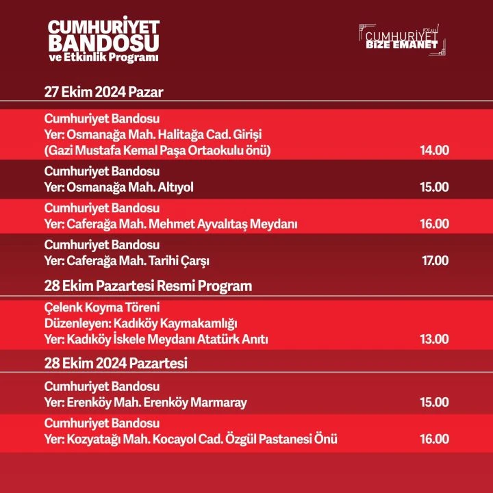 29 Ekim’de Kadıköy’de birçok etkinlik ve yürüyüş gerçekleştirilecek - 1. Resim