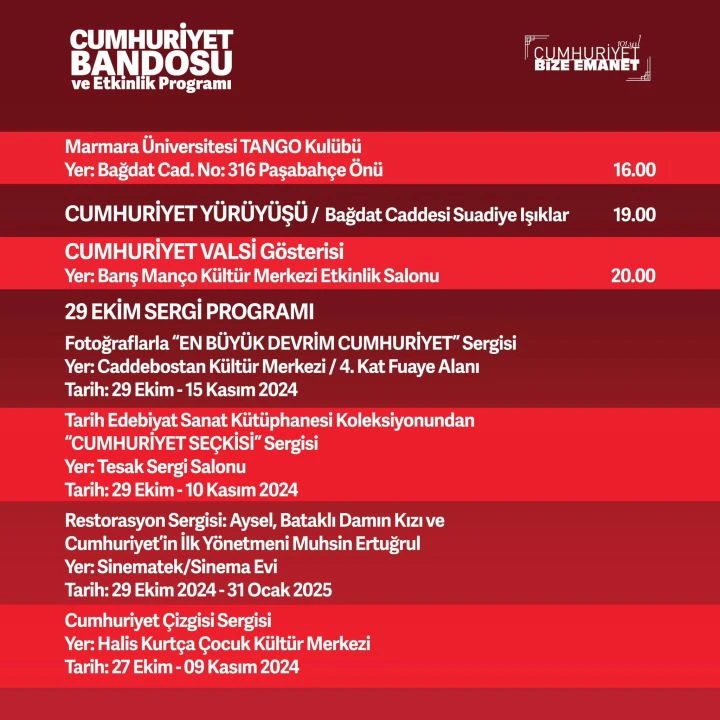 29 Ekim’de Kadıköy’de birçok etkinlik ve yürüyüş gerçekleştirilecek - 3. Resim