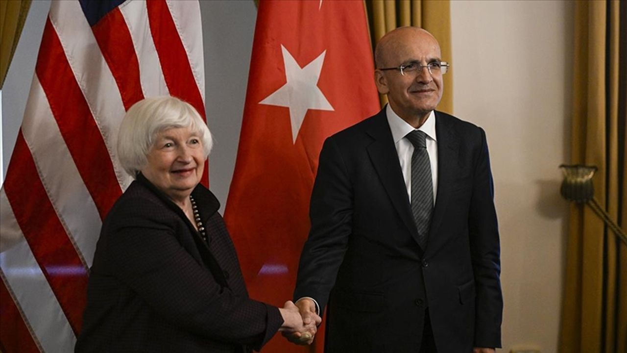 Mehmet Şimşek, ABD Hazine Bakanı Janet Yellen ile görüştü