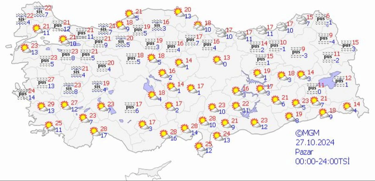 Meteoroloji bu hafta sonu ve 28-29 Ekim İstanbul, Ankara ve İzmir hava durumunu paylaştı - 3. Resim