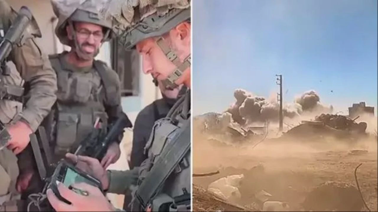 İsrailli gazeteciden 'utanç verici' anlar: Lübnan köyünde bir binayı havaya uçurdu - 1. Resim