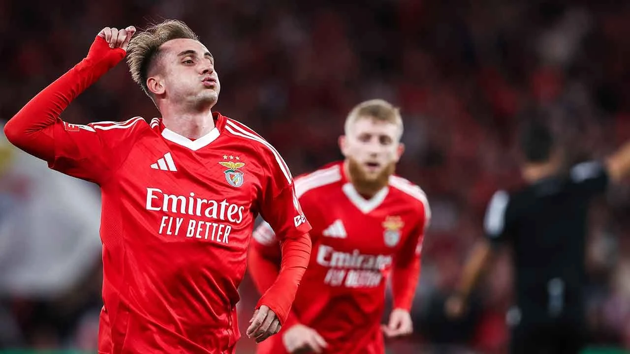 Kerem Aktürkoğlu Portekiz'i salladı! İlk 45 dakikada hat-trick yaptı, Benfica fark attı - 2. Resim