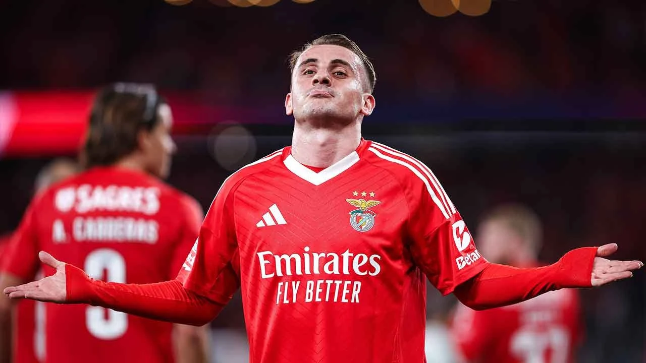 Kerem Aktürkoğlu Portekiz'i salladı! İlk 45 dakikada hat-trick yaptı, Benfica fark attı - 4. Resim