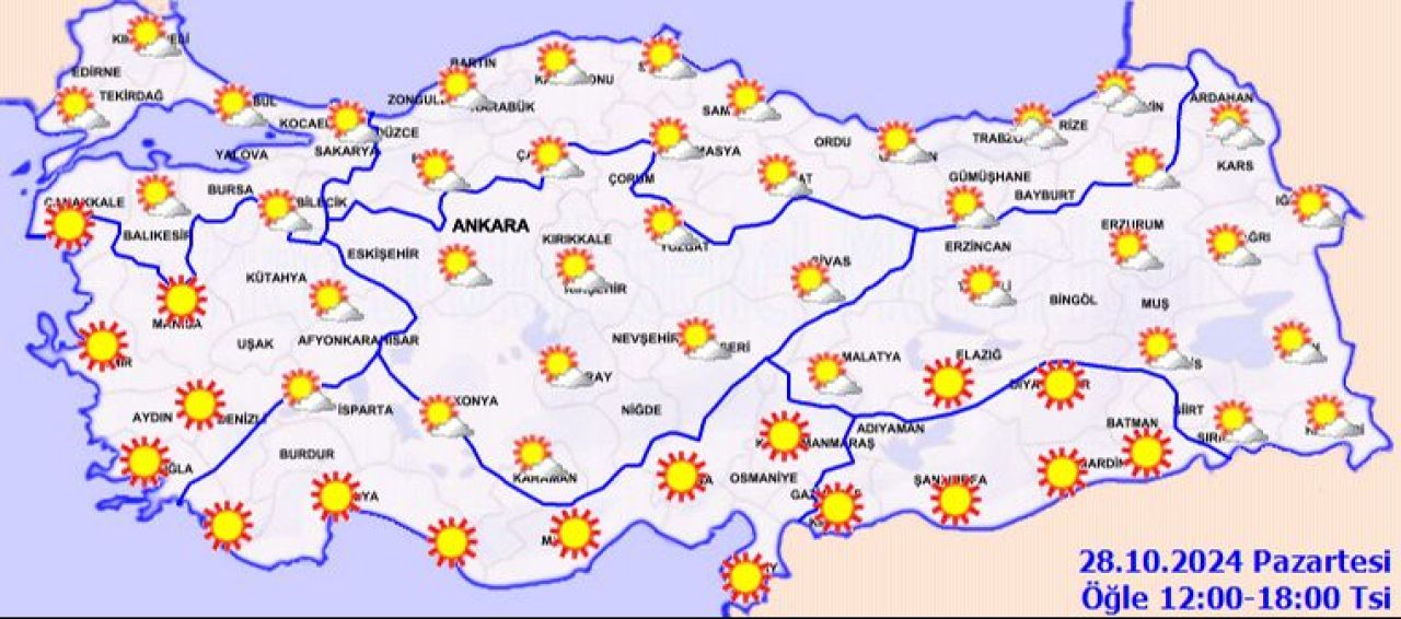 Meteoroloji saat vererek uyardı: Yoğun sis birden çökecek! İşte il il 28 Ekim 2024 hava durumu tahmini - 2. Resim