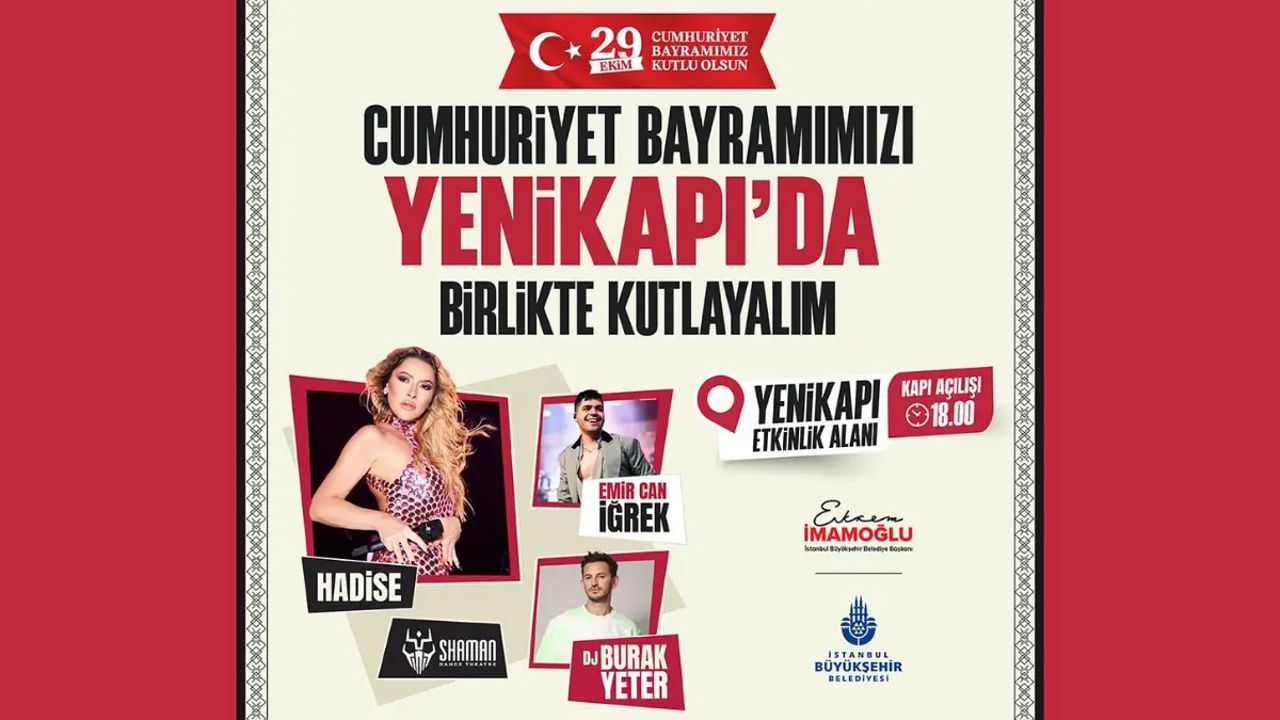 29 Ekim Yenikapı etkinlik alanında gerçekleşecek olan konserlerin programı büyük ilgi gördü