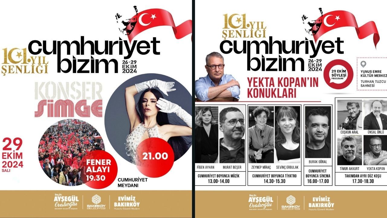 Bakırköy 29 Ekim etkinliklerinde Simge Sağın konser verecek