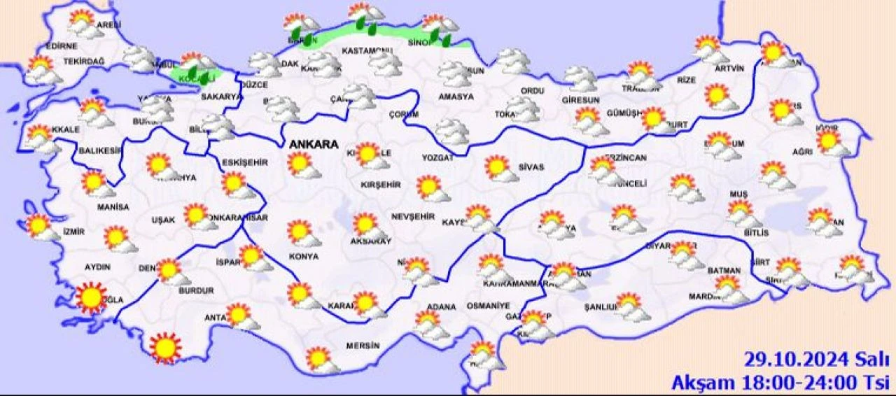 Meteoroloji saat verdi: Hem sis hem sağanak var! İşte 29 Ekim 2024 il il hava durumu