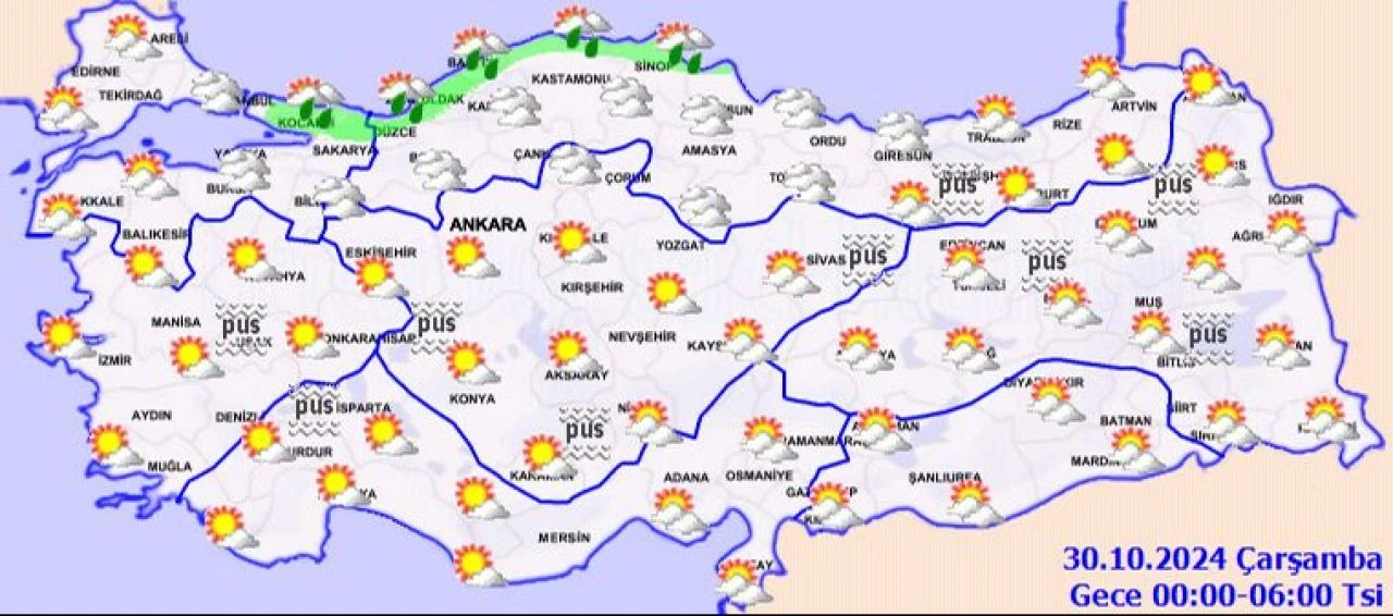 Meteoroloji saat verdi: Hem sis hem sağanak var! İşte 29 Ekim 2024 il il hava durumu