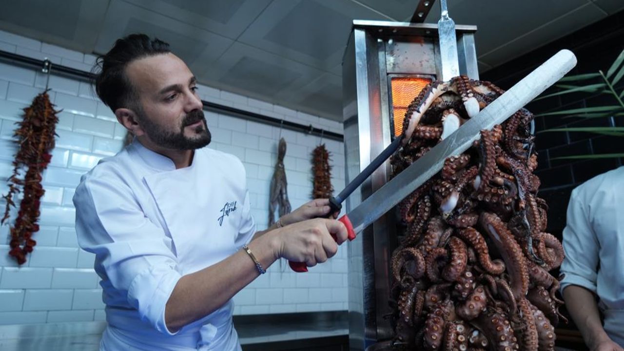 Denizi olmayan Ankara&#039;da bunu da yaptılar! Ahtapot döner çılgınlığına rağbet büyük