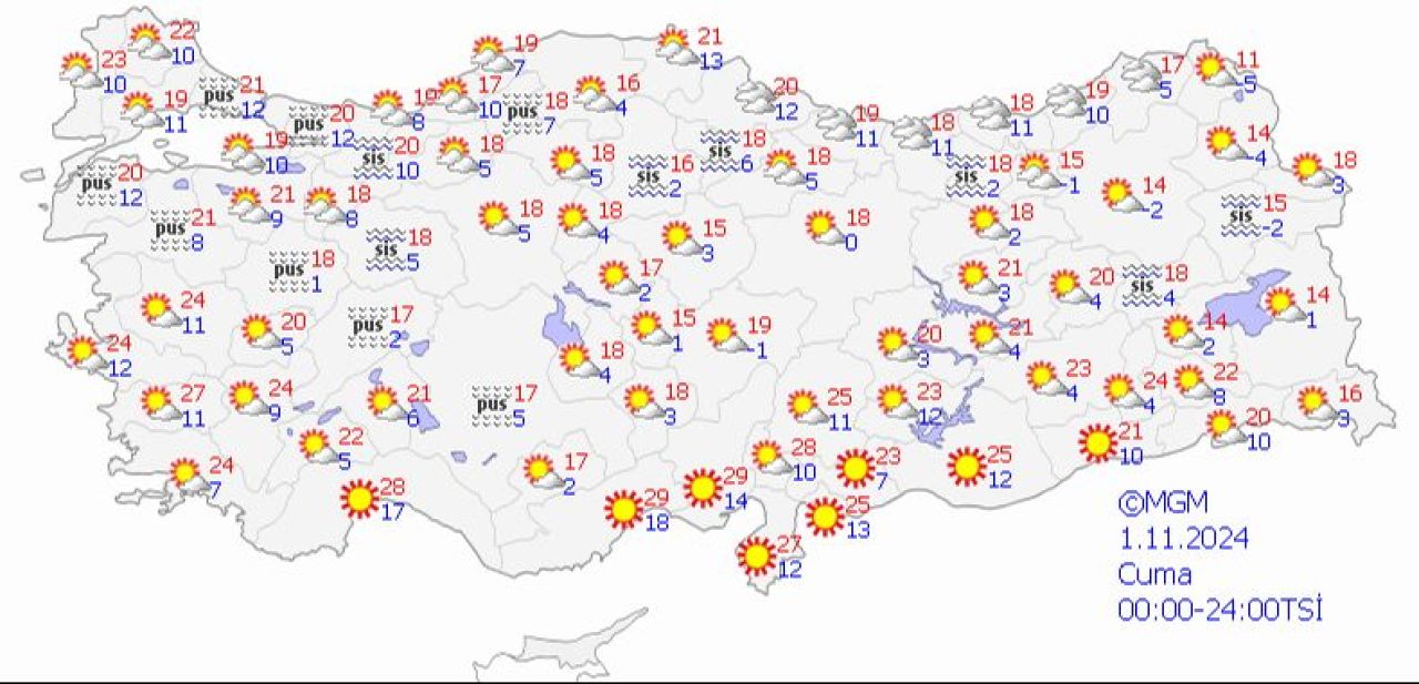 Meteoroloji pazar gününe dikkat çekti: Soğuk ve yağışlı hava geliyor! - 1. Resim