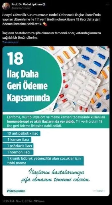 SGK'nın geri ödeme listesi genişledi! 18 ilaç daha listeye dahil edildi: Aralarında 5'i kanser ilacı - 1. Resim