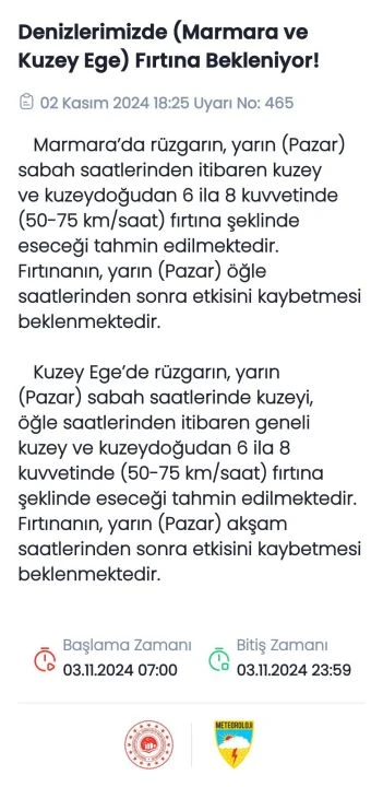 Deniz ulaşımına fırtına engeli! Güney Marmara'da bazı seferler iptal edildi - 1. Resim