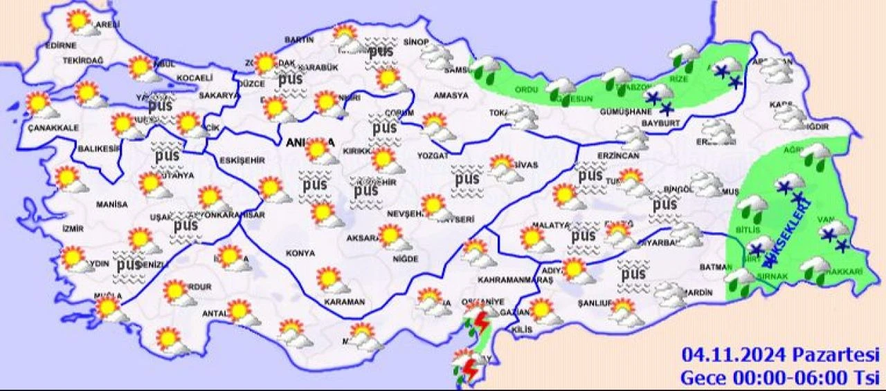 Meteoroloji'den kuvvetli fırtına ve sağanak uyarısı: Sıcaklık 9 derece birden düşecek! İşte 3 Kasım 2024 il il hava durumu - 5. Resim