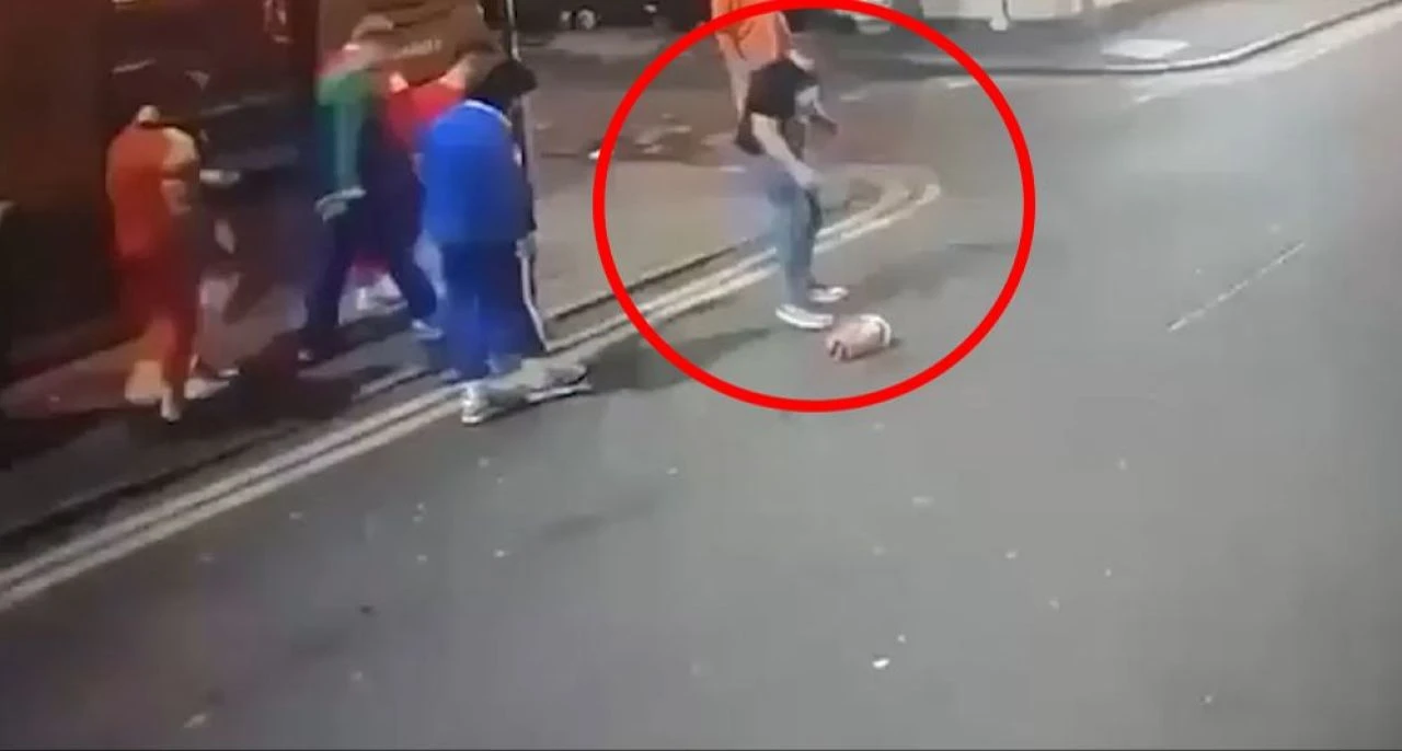 Yerdeki insan kafasını Cadılar Bayramı şakası sanıp aldı! Gerçek olduğunu görünce ne yapacağını şaşırdı - 1. Resim