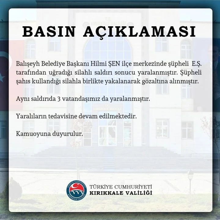 Silahlı saldırıya uğrayan Kırıkkale Balışeyh Belediye Başkanı Hilmi Şen'in son sağlık durumu bekleniyor - 2. Resim