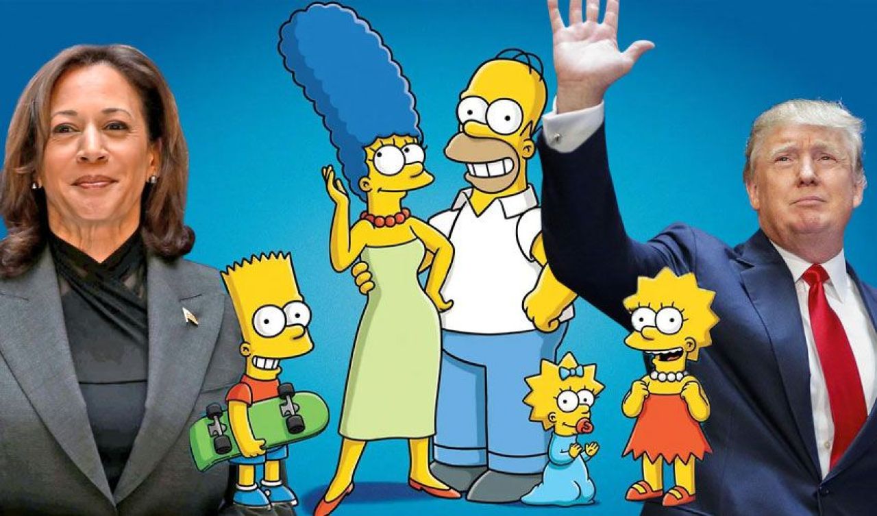 Simpsonlar ABD'nin yeni başkanını belirledi! Sosyal medya bu görselle çalkalanıyor - 1. Resim