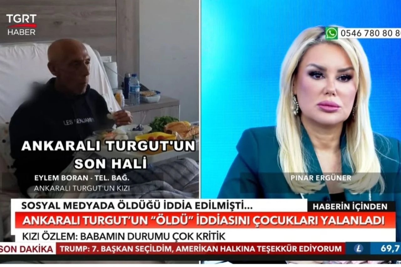 Ankaralı Turgut'un son hali ortaya çıktı! Kızları TGRT Haber canlı yayınında birbirine girdi - 1. Resim