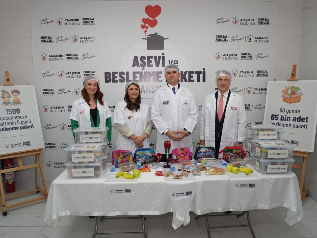 Ataşehir Belediyesi’nden öğrencilere 65 bin adet beslenme paketi!