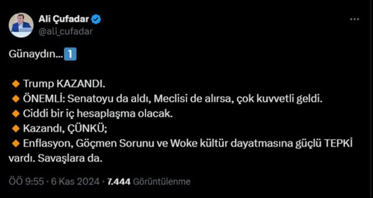 Donald Trump'ın seçim zaferi Türkiye'yi nasıl etkileyecek? Ekonomistlerden dikkat çeken açıklama! - 6. Resim