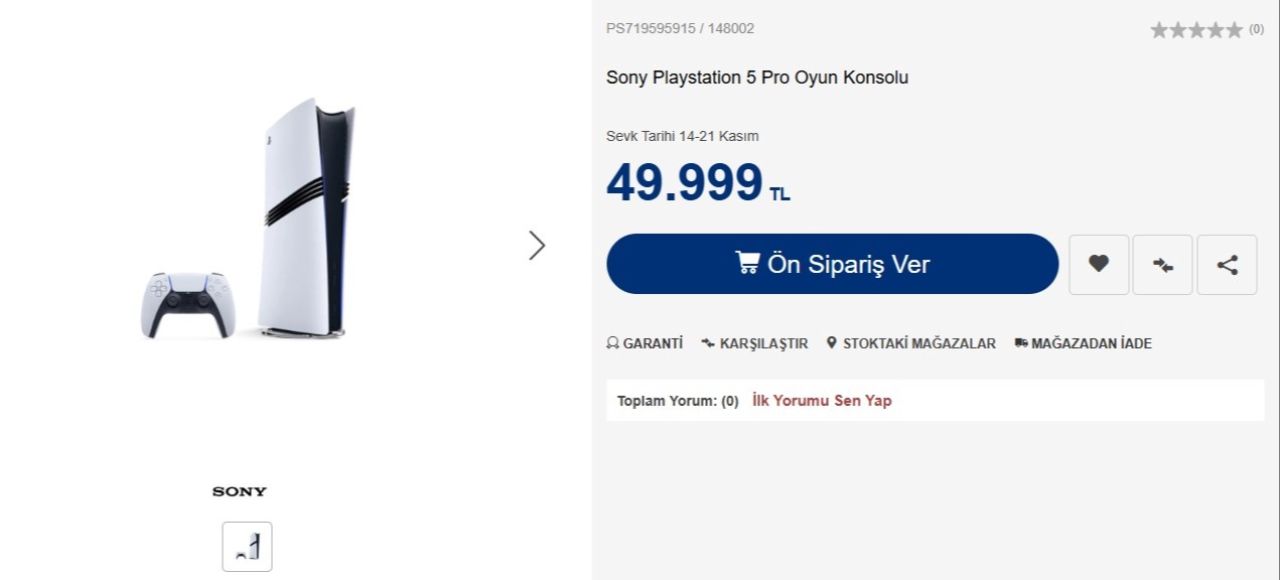 PlayStation 5 Pro, Türkiye'nin en pahalı oyun konsolu olarak satışa çıktı! İşte fiyatı - 3. Resim