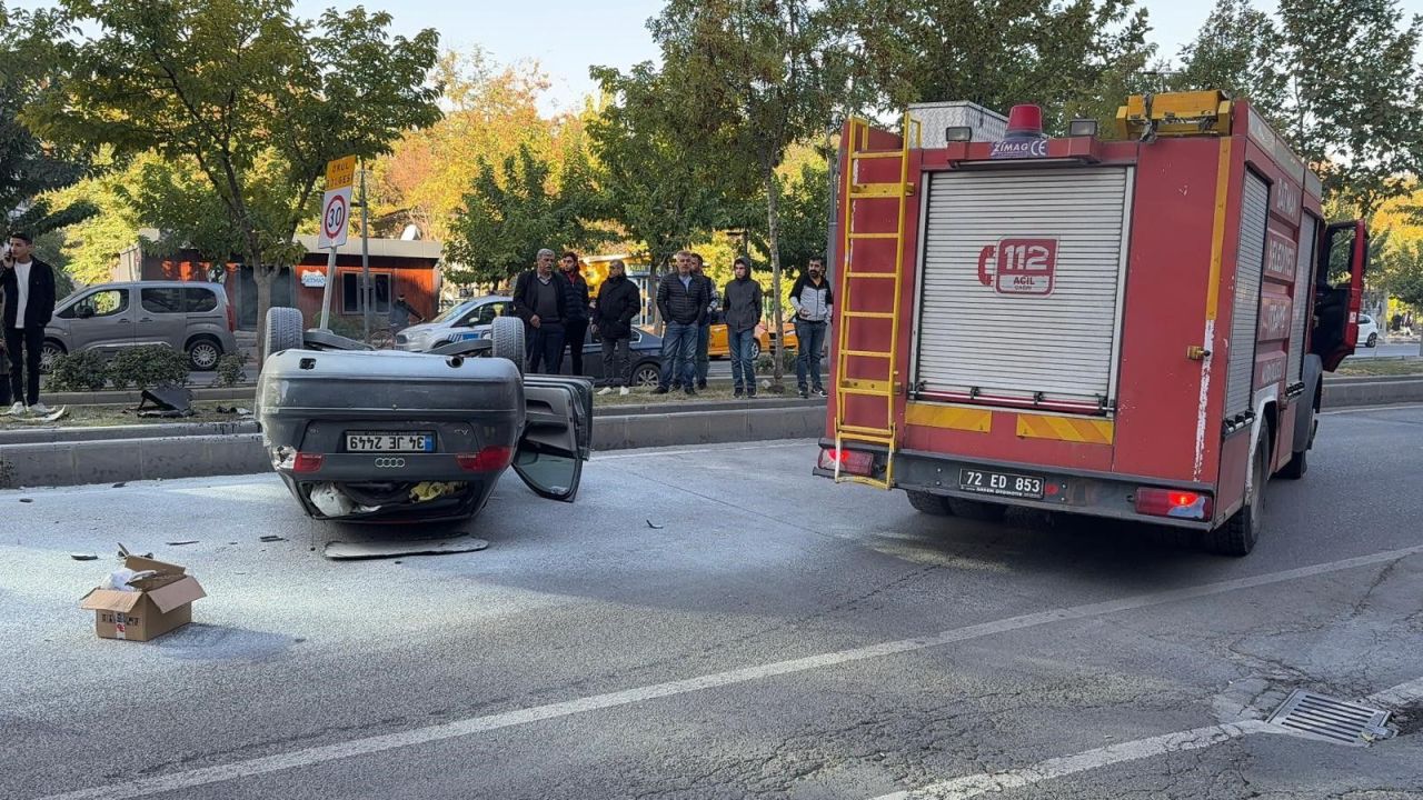 Direksiyon hakimiyetini kaybetti, takla attı - 1. Resim