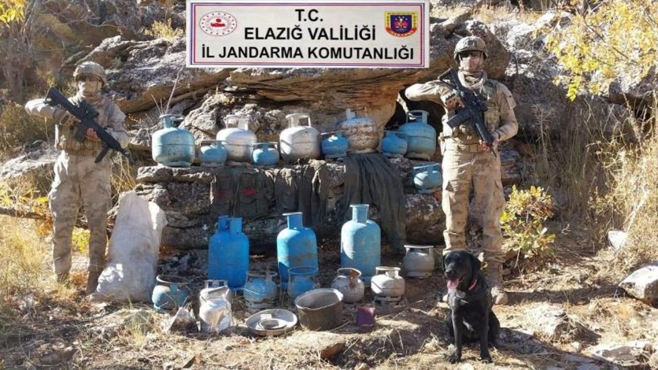 Elazığ’da PKK’ya darbe: Sığınakları yerle bir edildi!