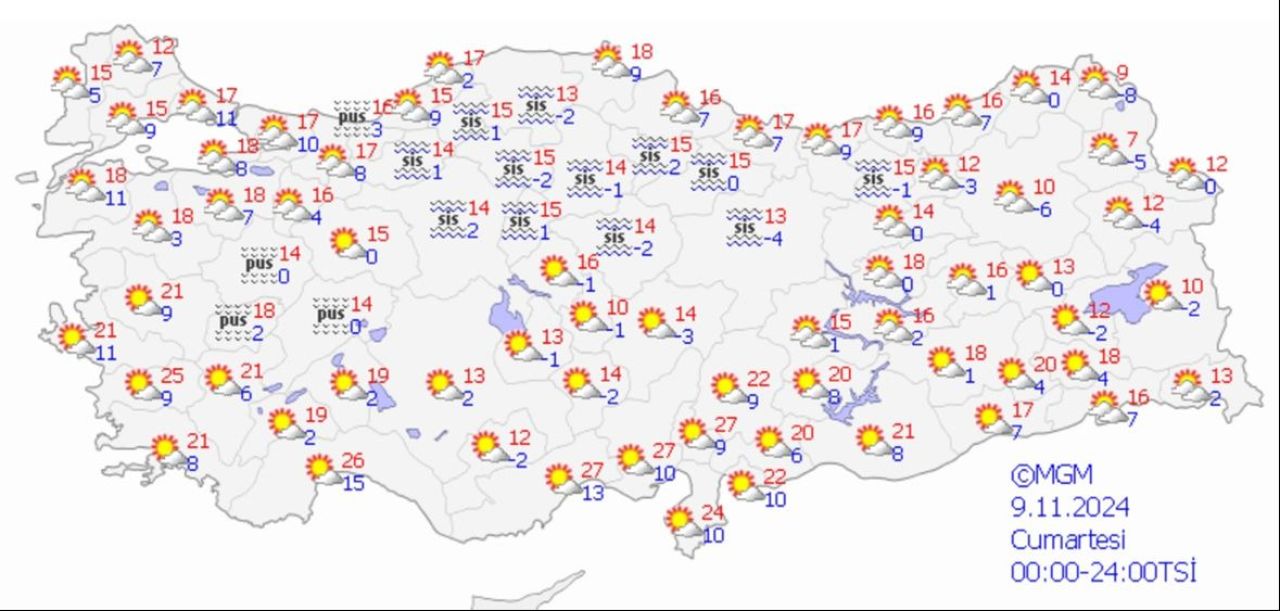 Meteoroloji hafta sonu hava tahminini yayımladı: Pastırma yazı bekleyenler dikkat! - 3. Resim